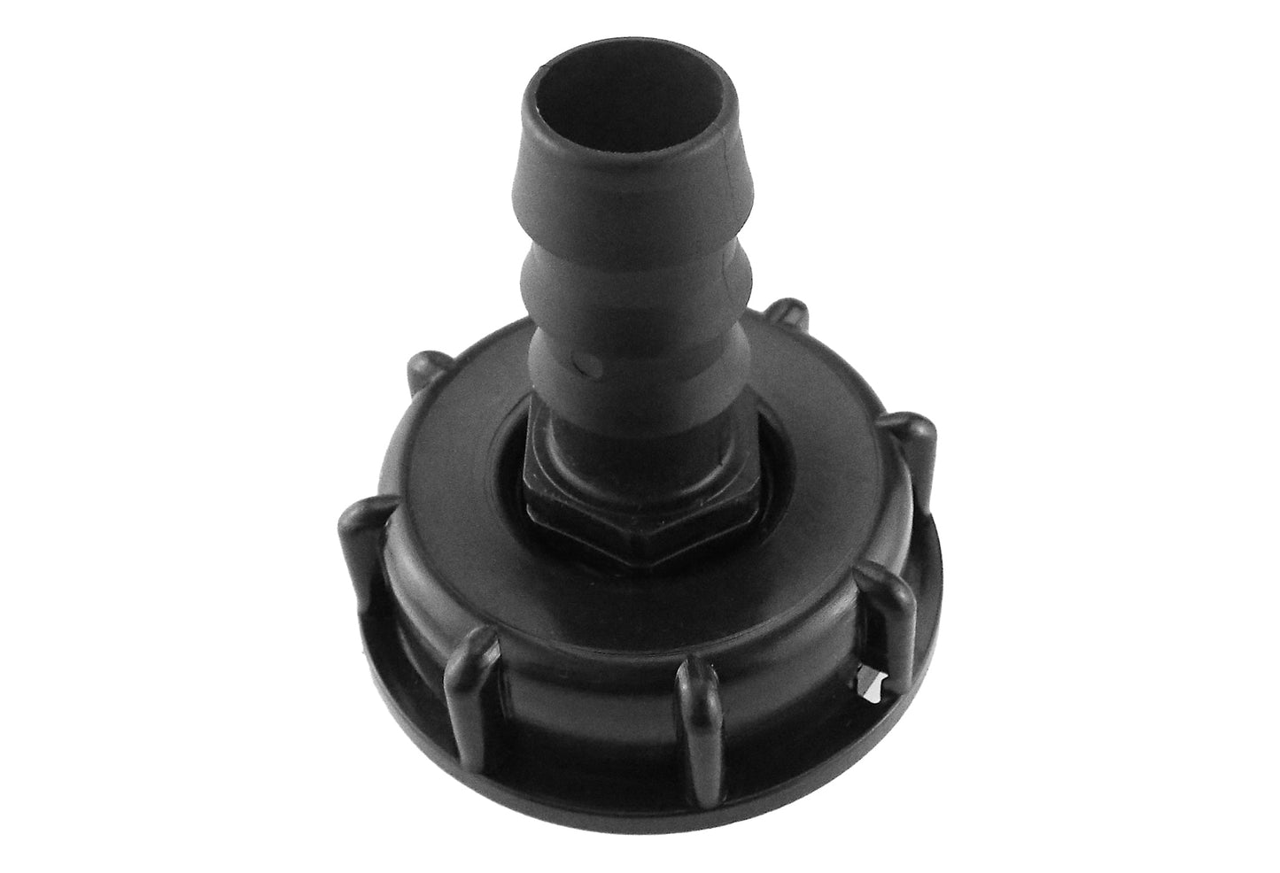 IBC 2” S60X6 Cap with 16mm Straight Hose Barb