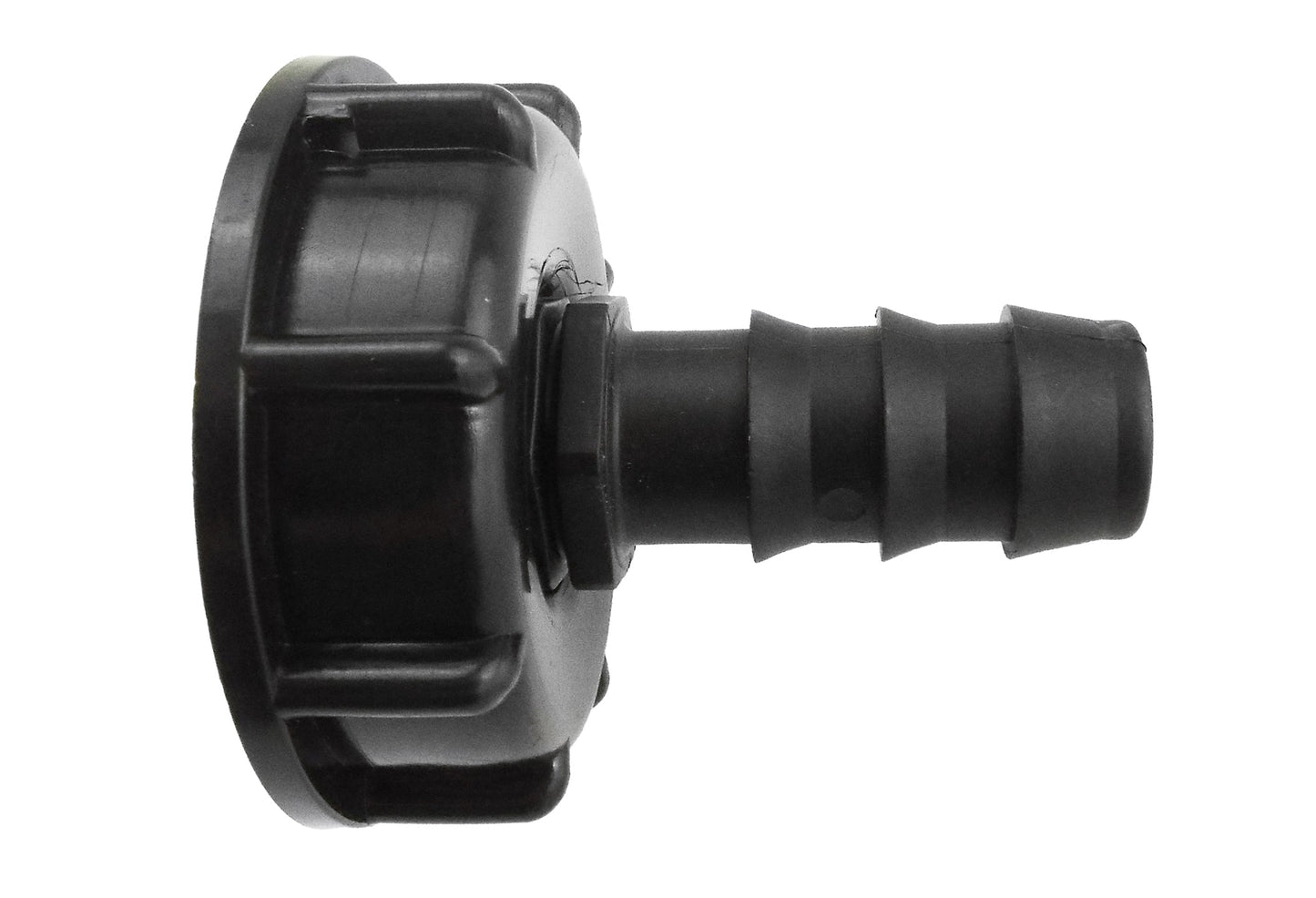 IBC 2” S60X6 Cap with 16mm Straight Hose Barb
