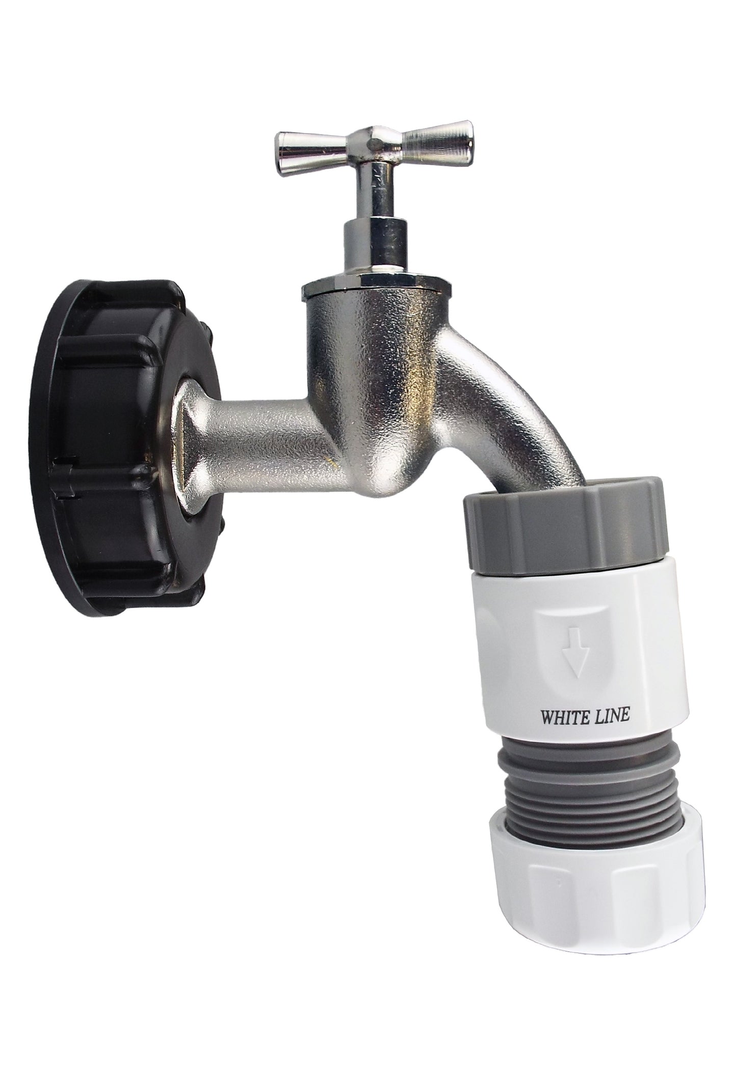 IBC 2” S60X6 Lid with Bib Tap and Max Flo Connector Kit