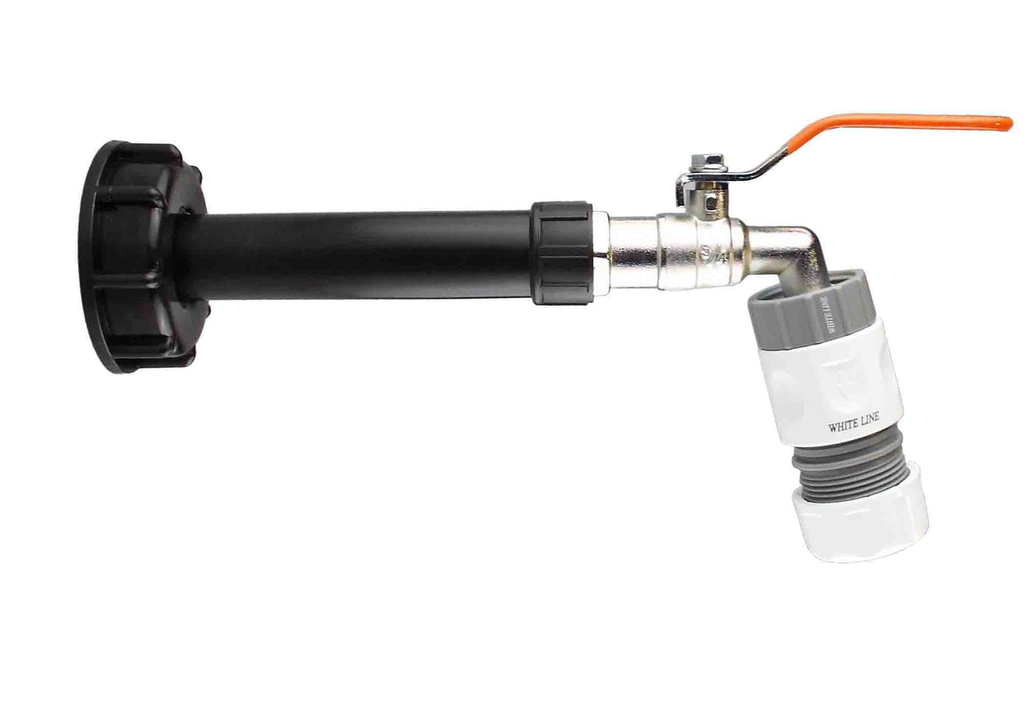 IBC 2” S60X6 Cap Set with Integrated Water Filter, Lever Valve and Max Flo Hose Fittings