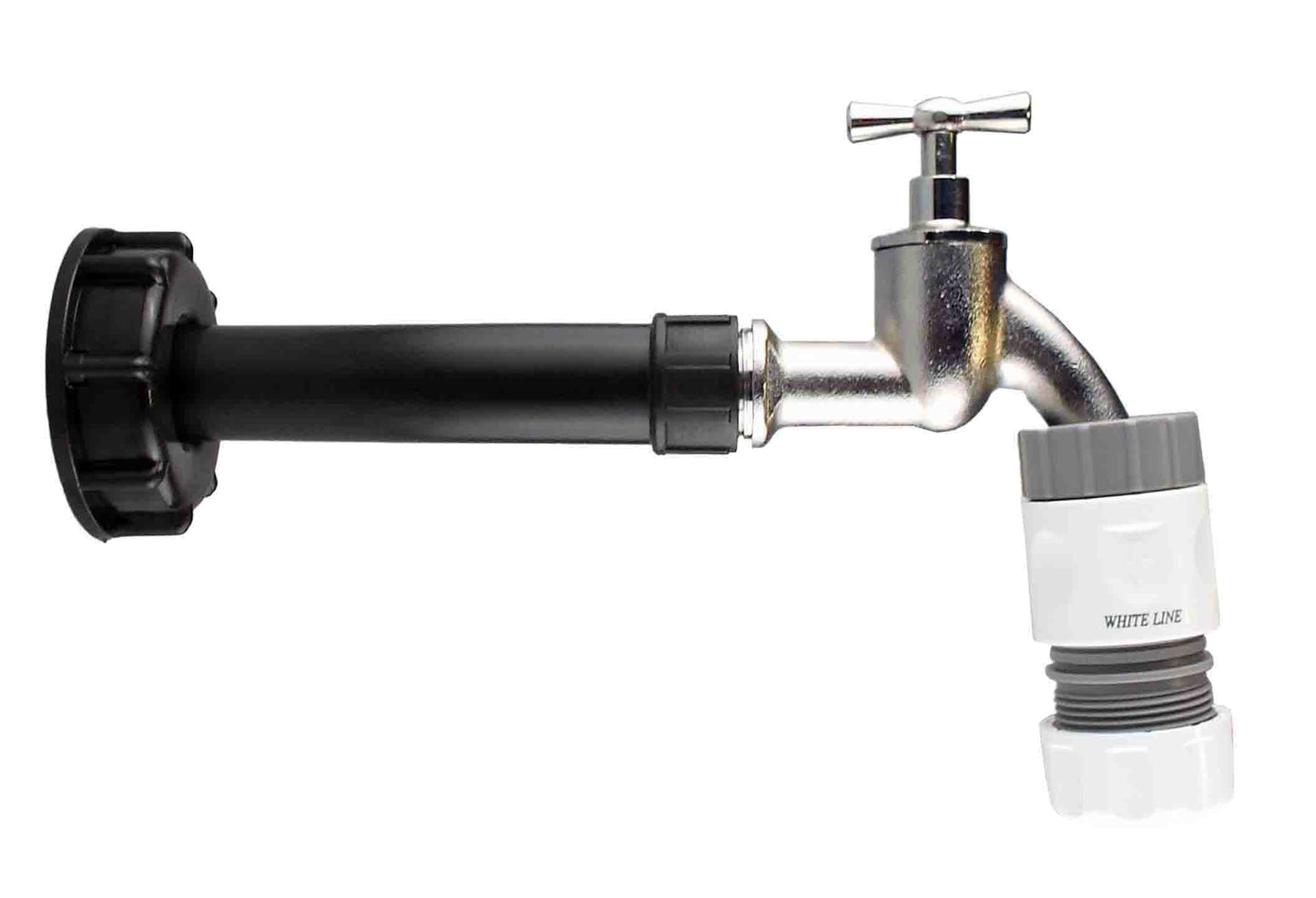 IBC 2” S60X6 Lid Set with Inline Water Filter, Bib Tap and Max Flo Hose Fittings