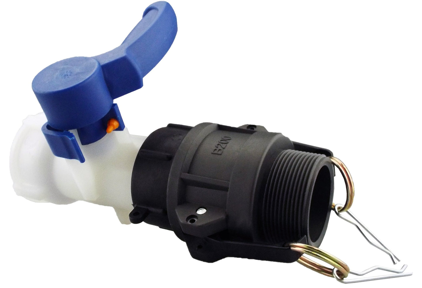 IBC 2” S60X6 Valve Set with 2” Camlock Connector and BSP Type B Coupling