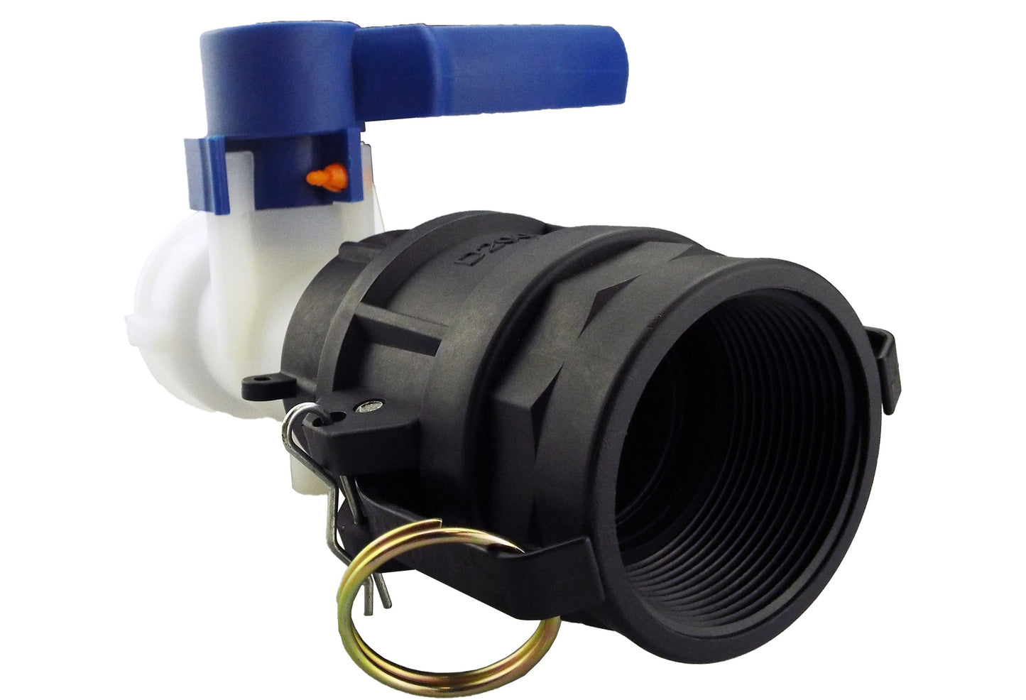 IBC 2” S60X6 Valve with 2” Camlock Connector and 2” BSP Type D Coupling
