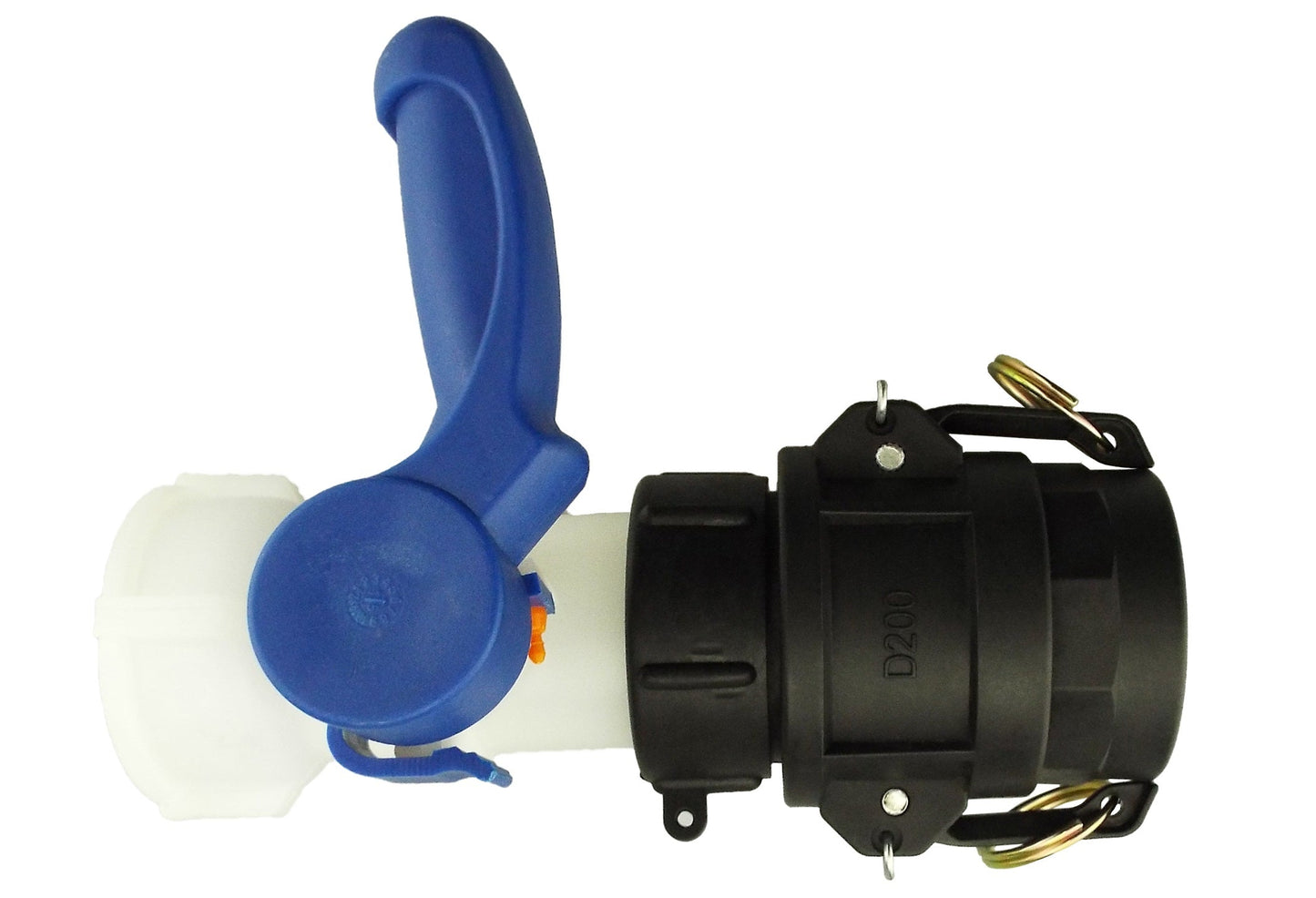 IBC 2” S60X6 Valve with 2” Camlock Connector and 2” BSP Type D Coupling