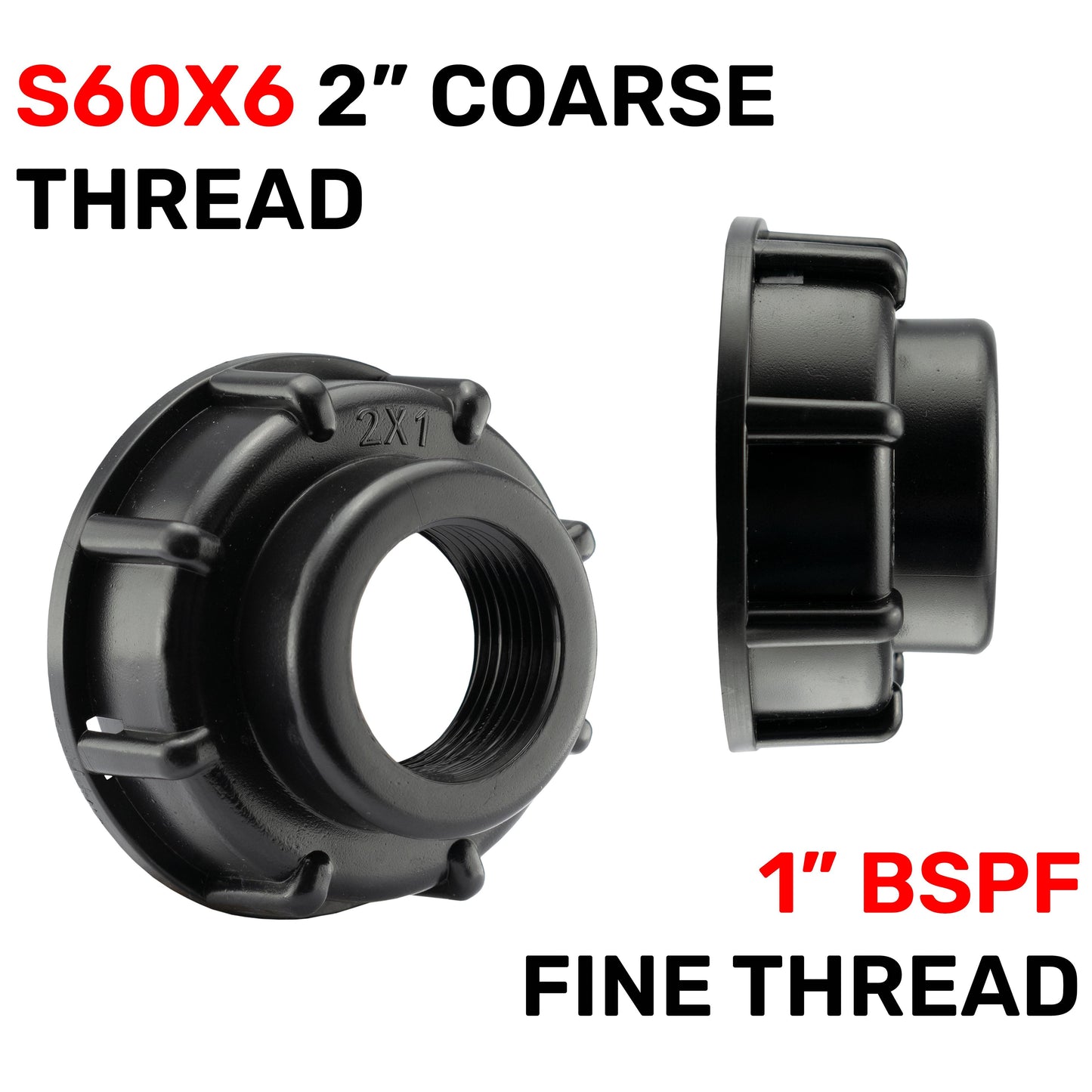 IBC Tank End Cap with 1" BSP Female Thread