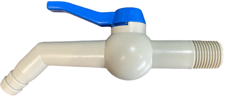 1/2” BSP Male Inlet PP Tap at 45° Angle, 170mm