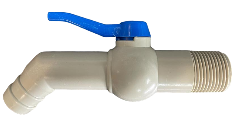 1” BSP Male Inlet PP Tap at 45° Angle, 170mm