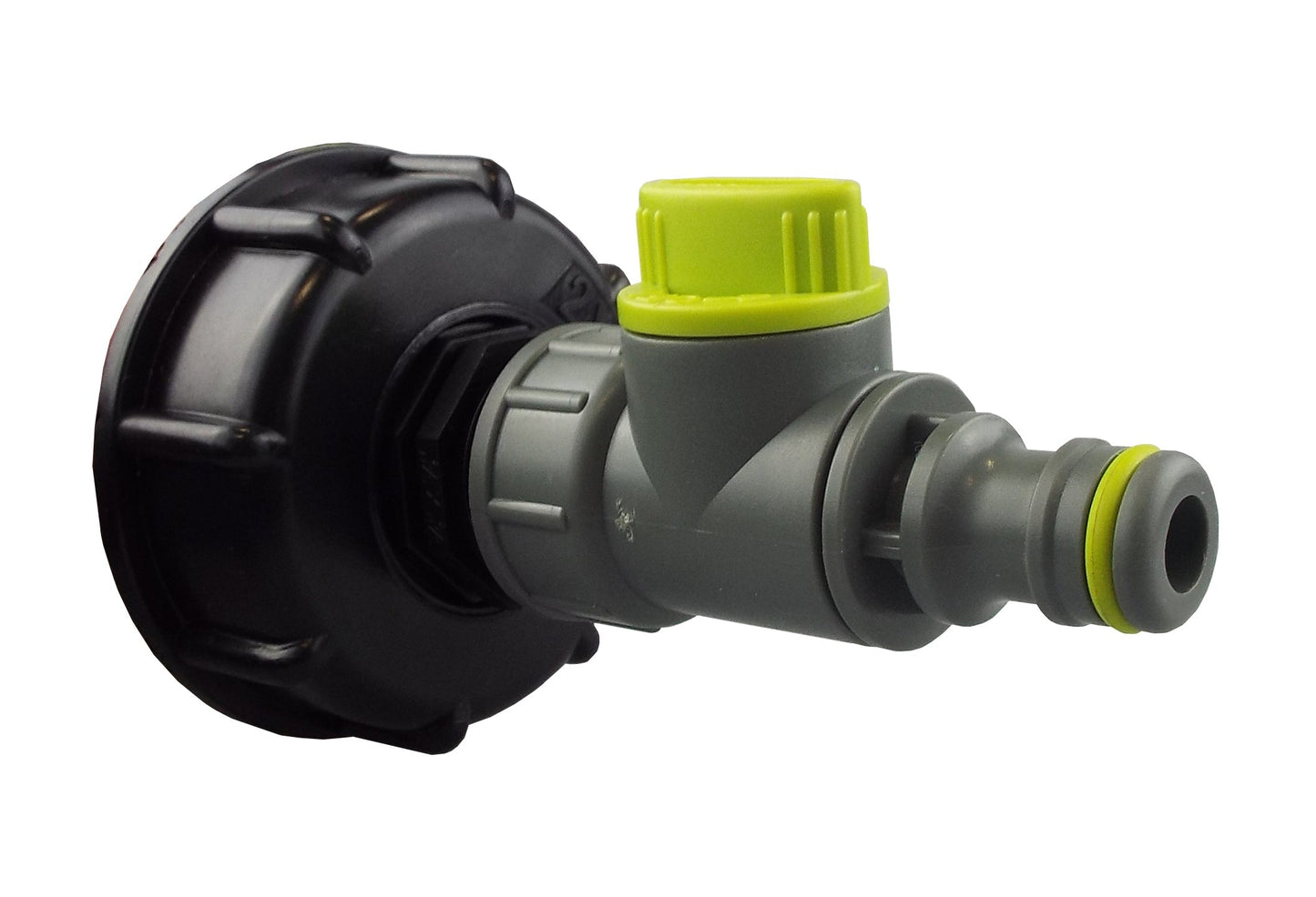 IBC 2” S60X6 Lid with ¾” BSP Thread and Quick-Connect Lime Valve