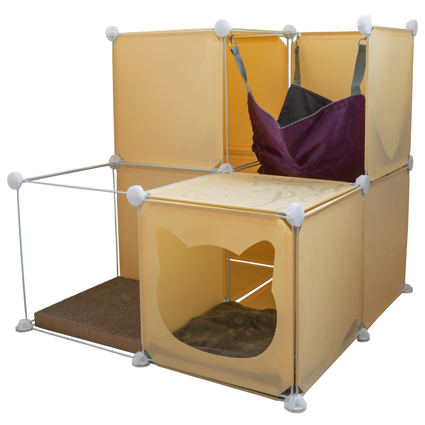 Medium-Sized Kitty Cubby Play Tower