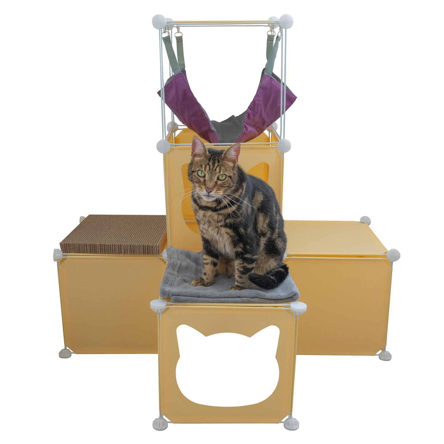 Medium-Sized Kitty Cubby Play Tower
