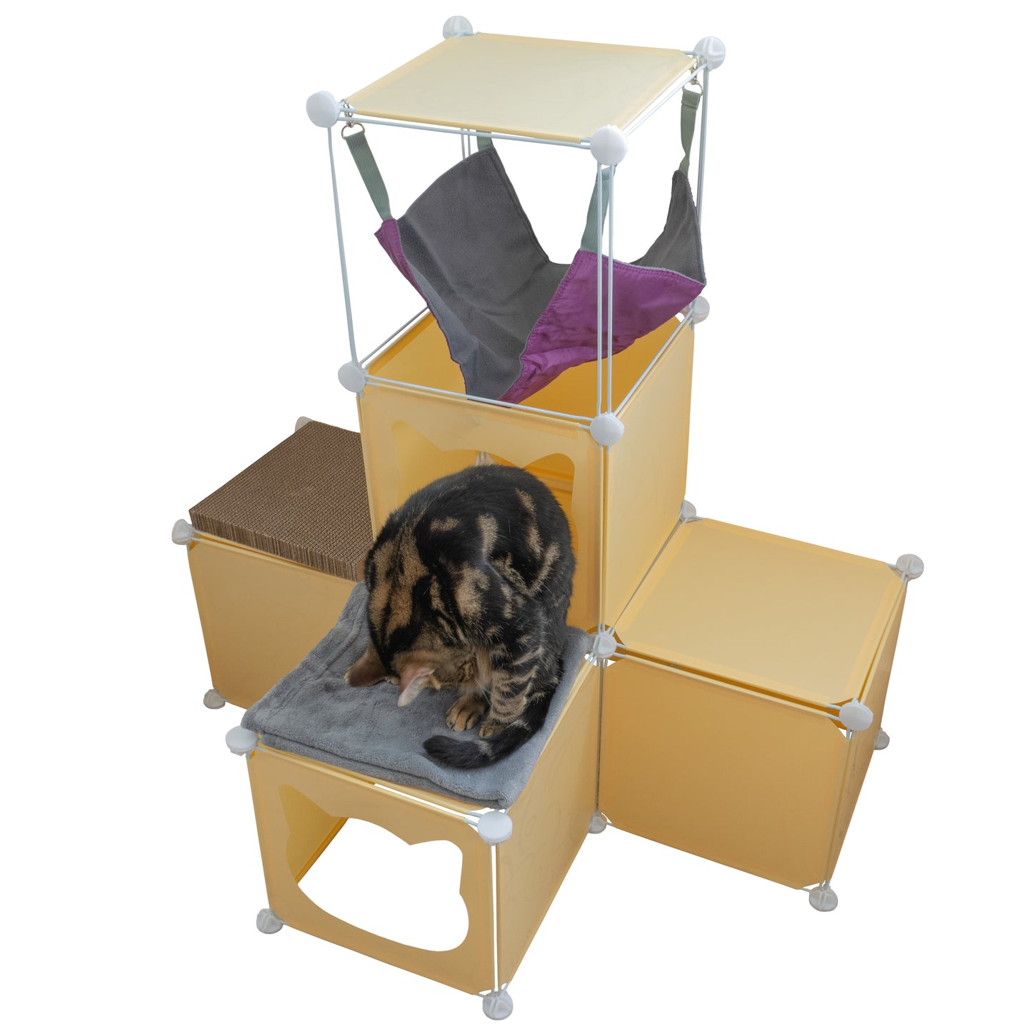 Medium-Sized Kitty Cubby Play Tower