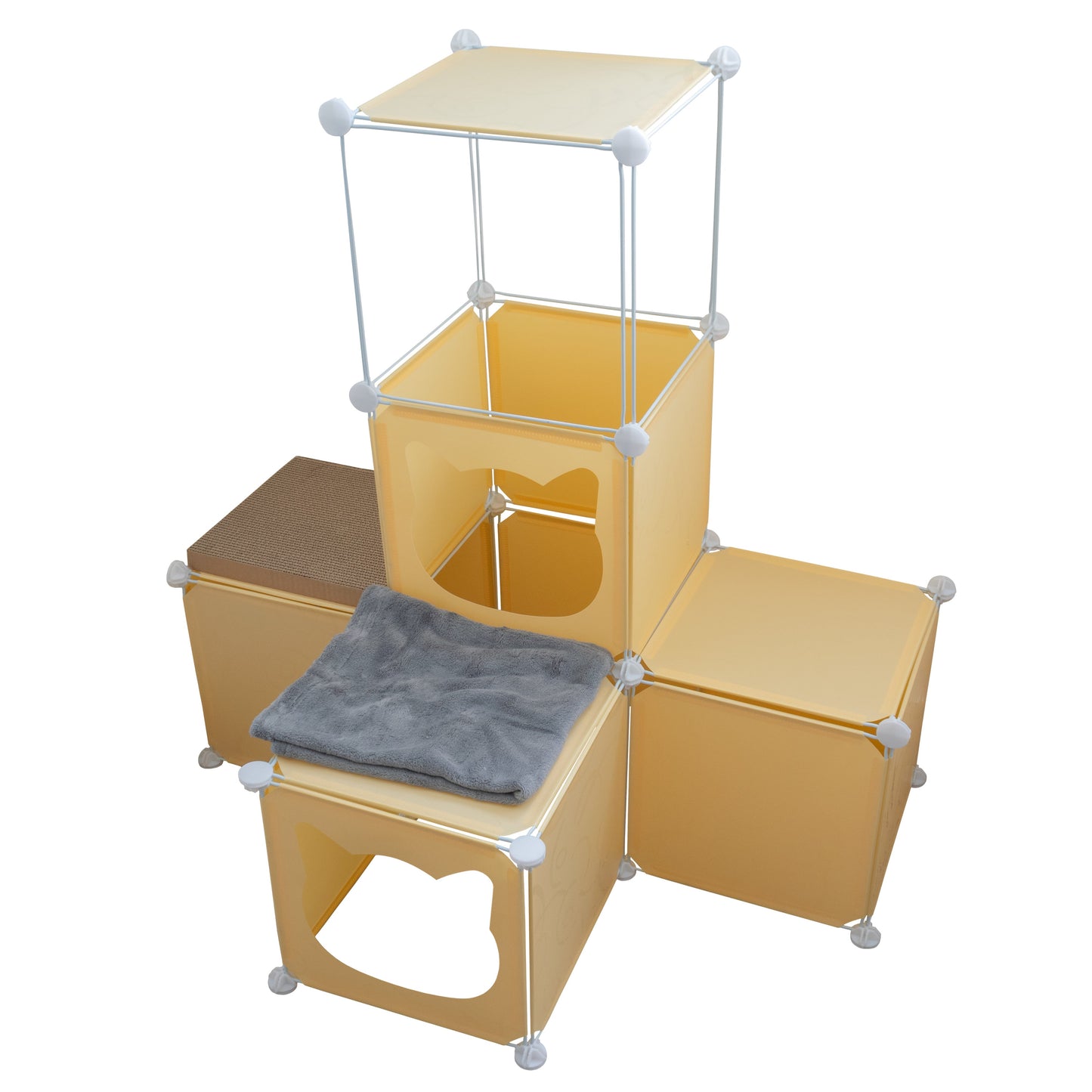 Medium-Sized Kitty Cubby Play Tower