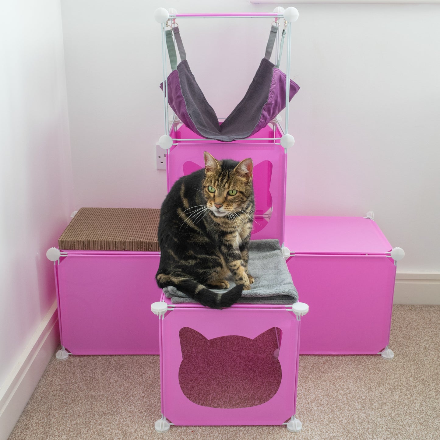 Medium-Sized Kitty Cubby Play Tower