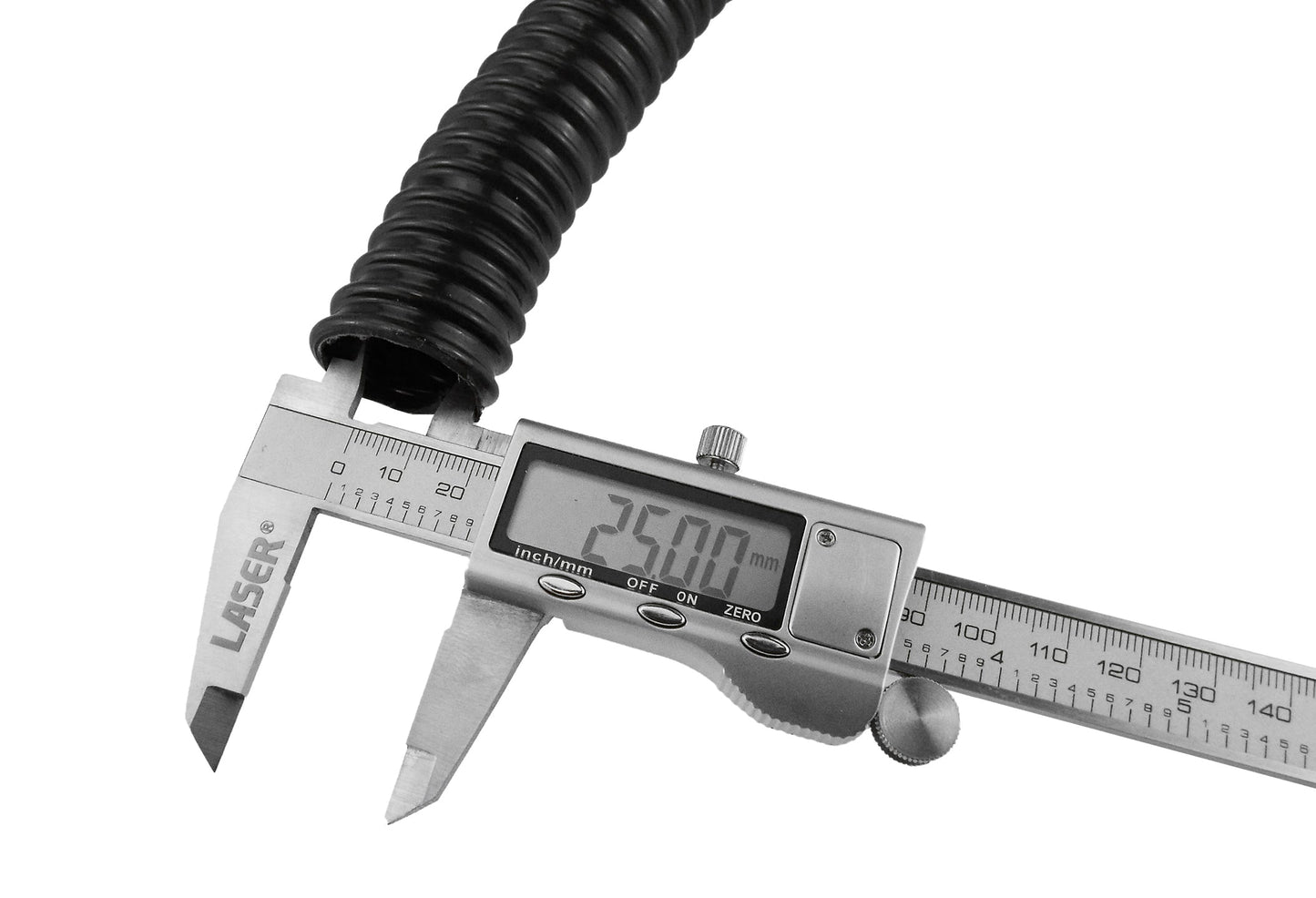 "1" (25mm) Corrugated Hose with 2 Double Wire Hose Clamps