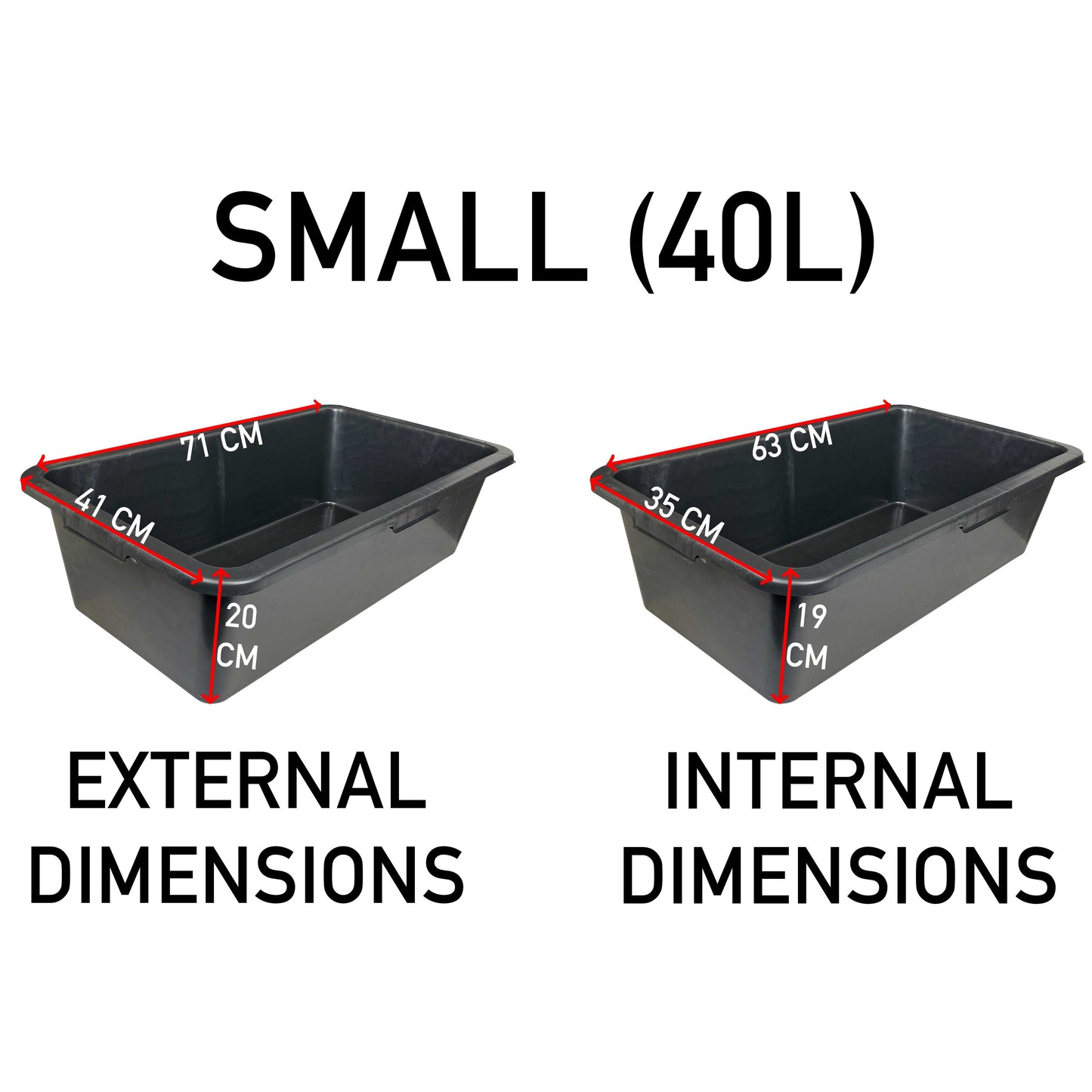 40L Heavy‑Duty Mixing Container