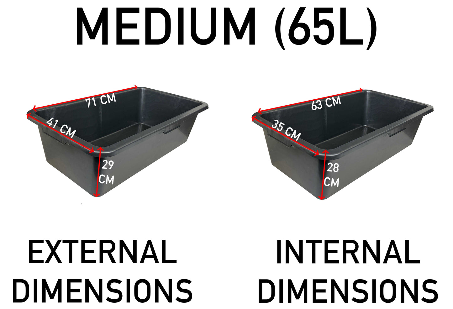 65L Heavy‑Duty Mixing Container