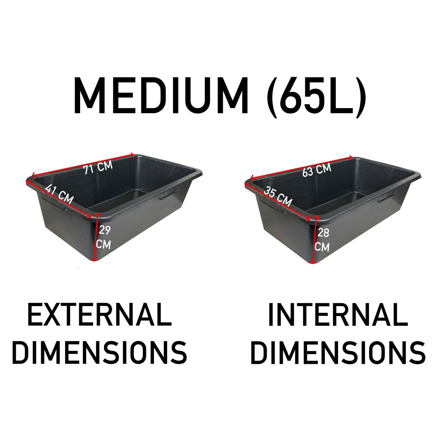 65L Heavy‑Duty Mixing Container