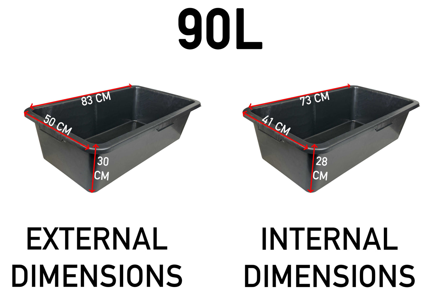 90L Heavy‑Duty Mixing Container