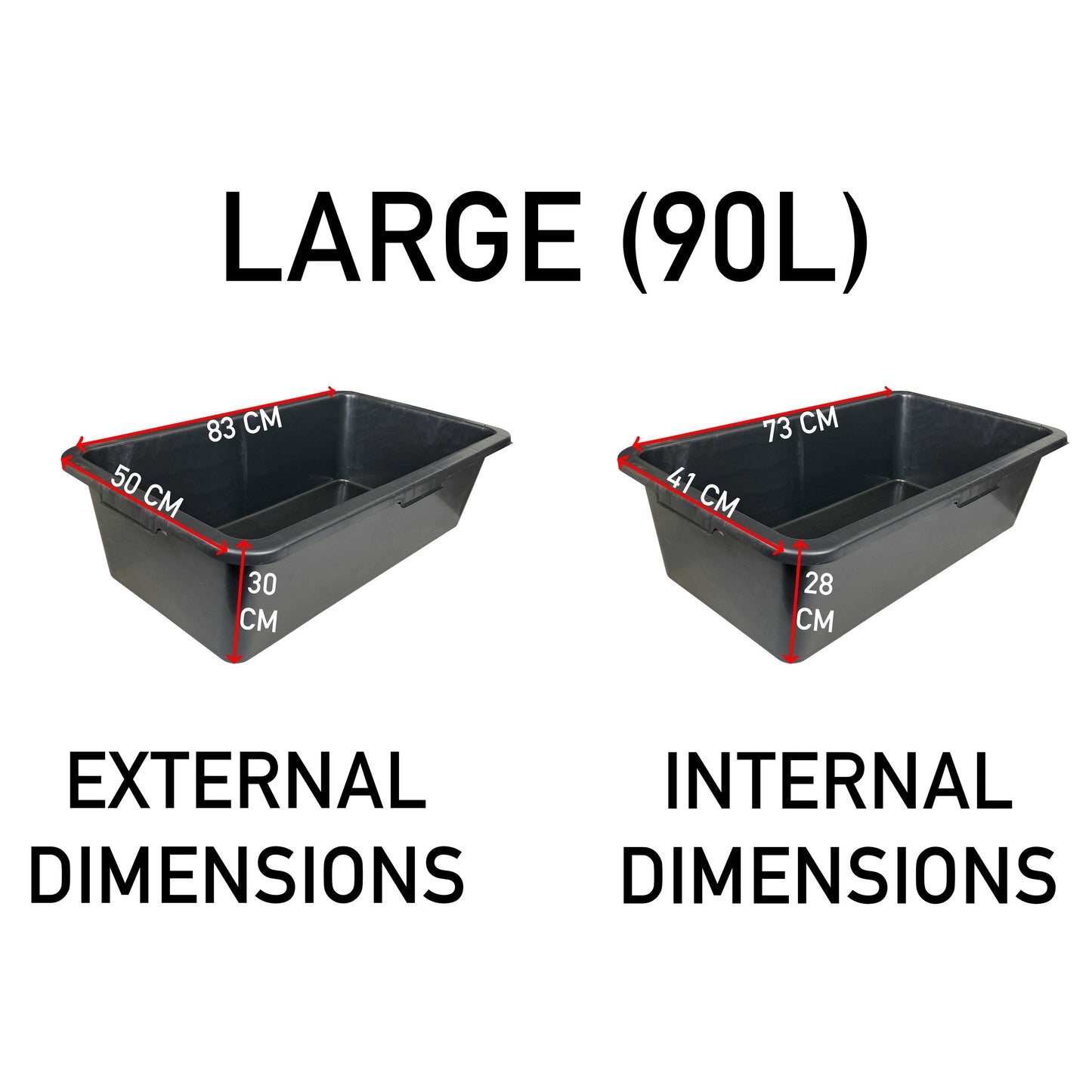 90L Heavy‑Duty Mixing Container
