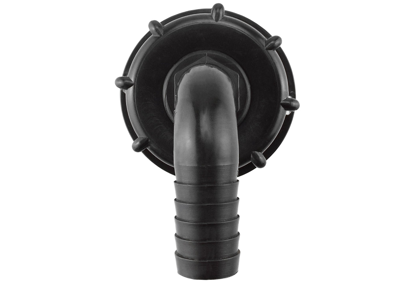 IBC 2" S60X6 Lid with 16mm Hose Tail Elbow Connector