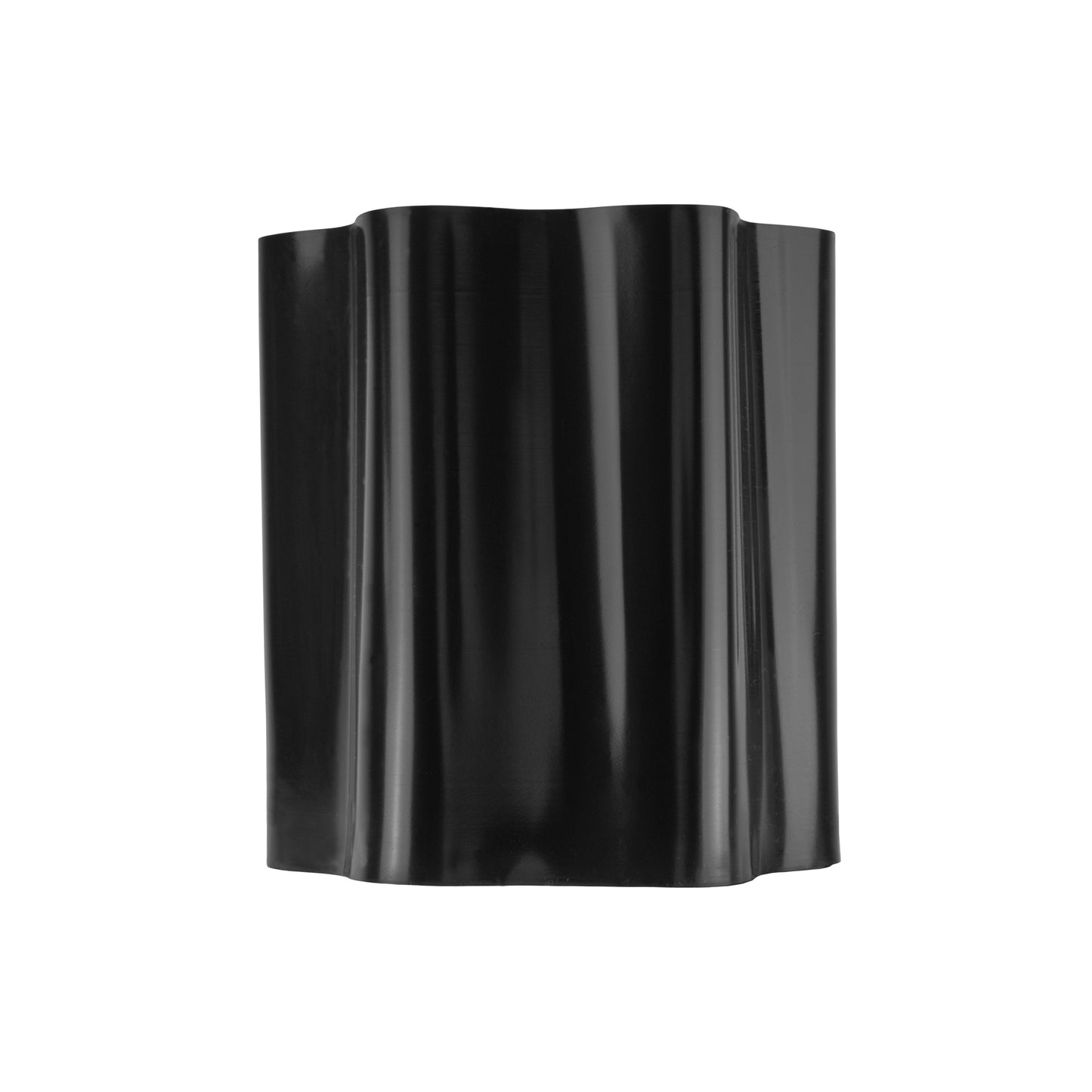 Black Plastic Wave‑Pattern Lawn Edging Strip – 10cm × 9m