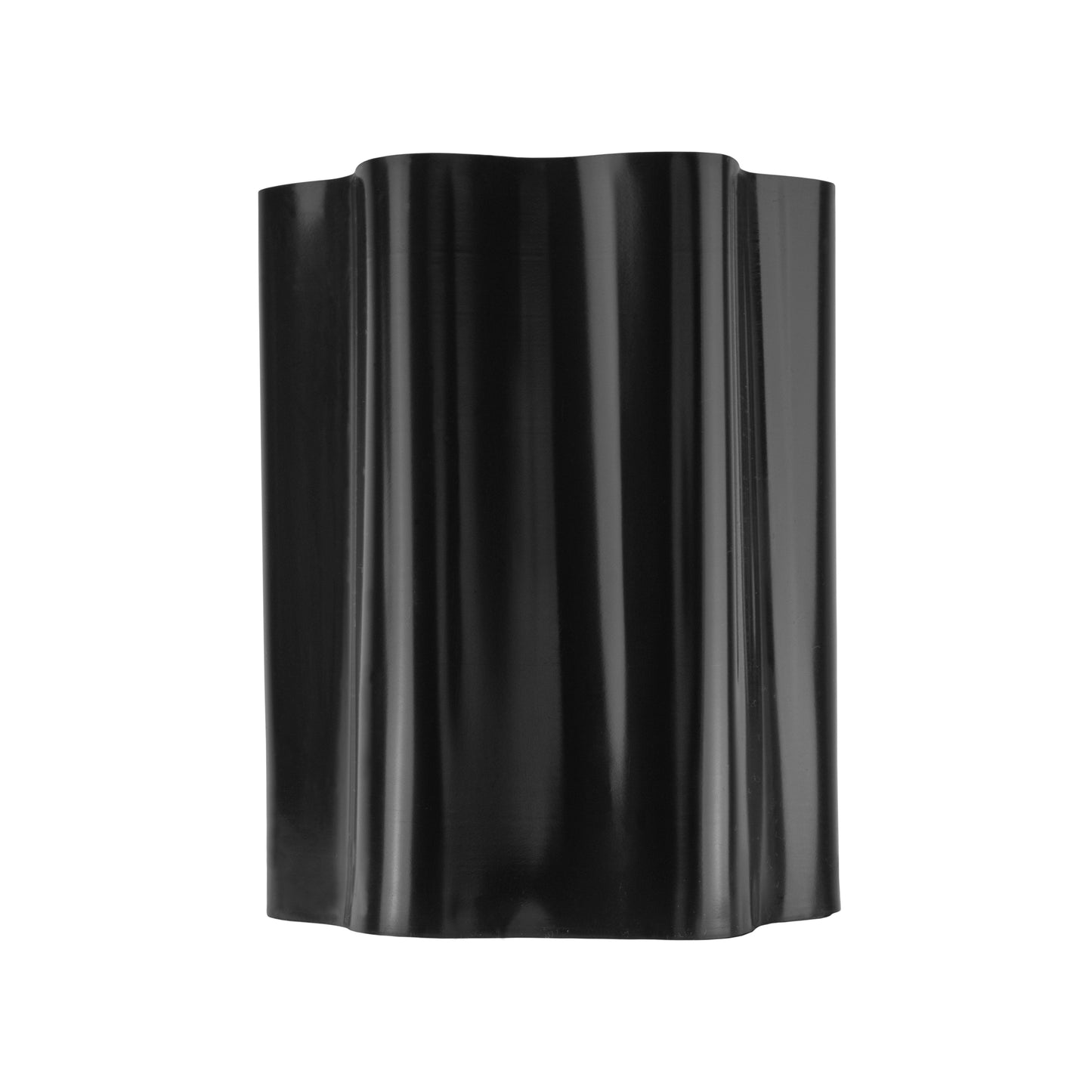 Black Plastic Wave‑Pattern Lawn Edging Strip – 15cm × 9m