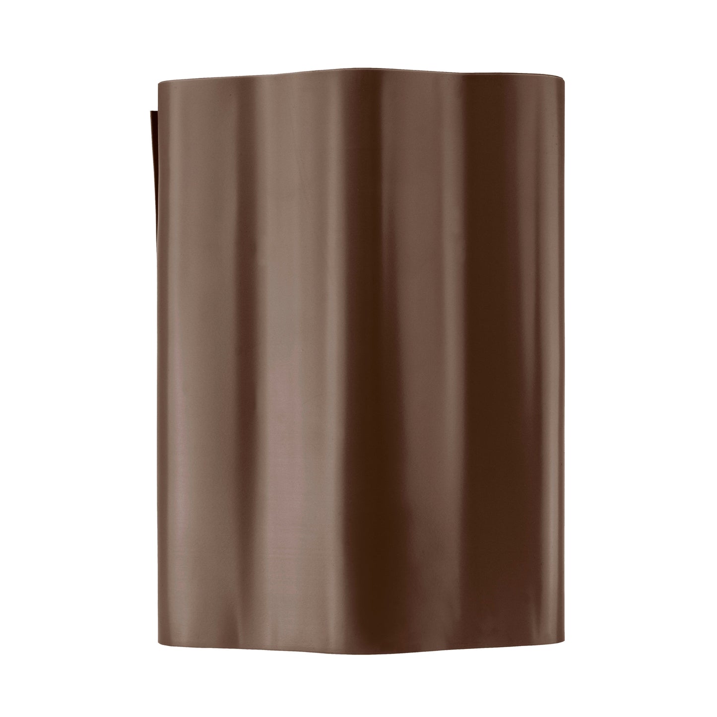 Brown Plastic Wave‑Pattern Lawn Edging Strip – 20cm × 9m