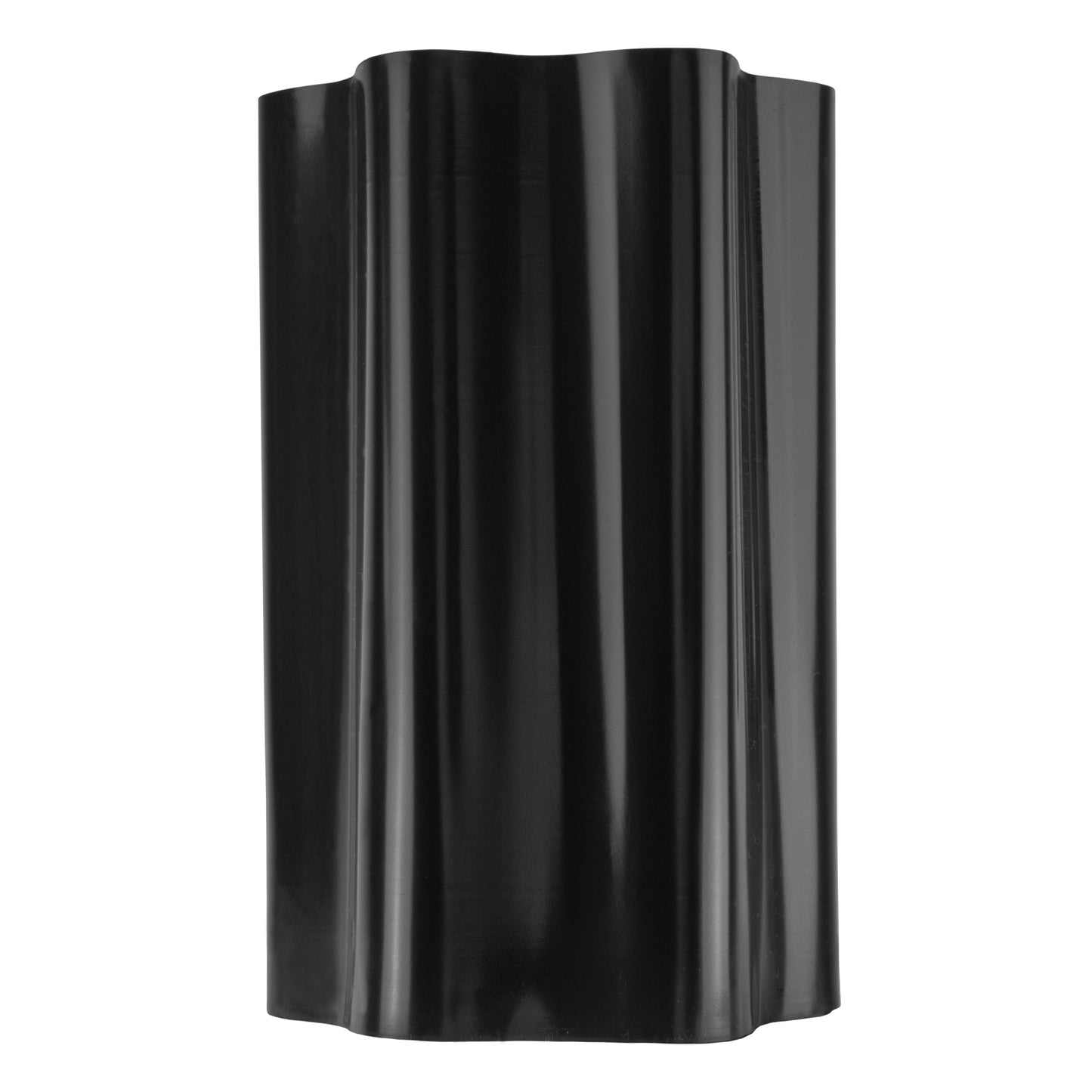 Black Plastic Wave‑Pattern Lawn Edging Strip – 25cm × 9m