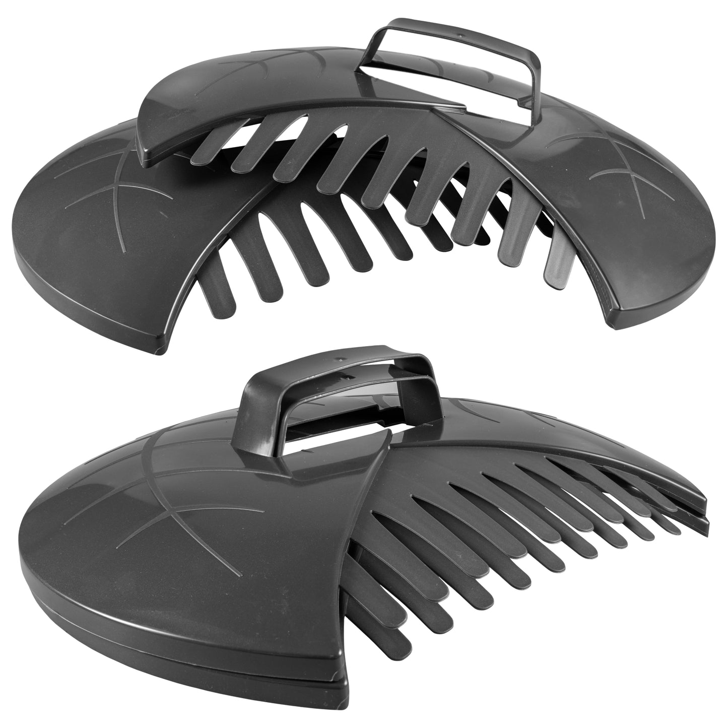 Dark Grey Leaf Grabber Scoops for Garden Cleaning