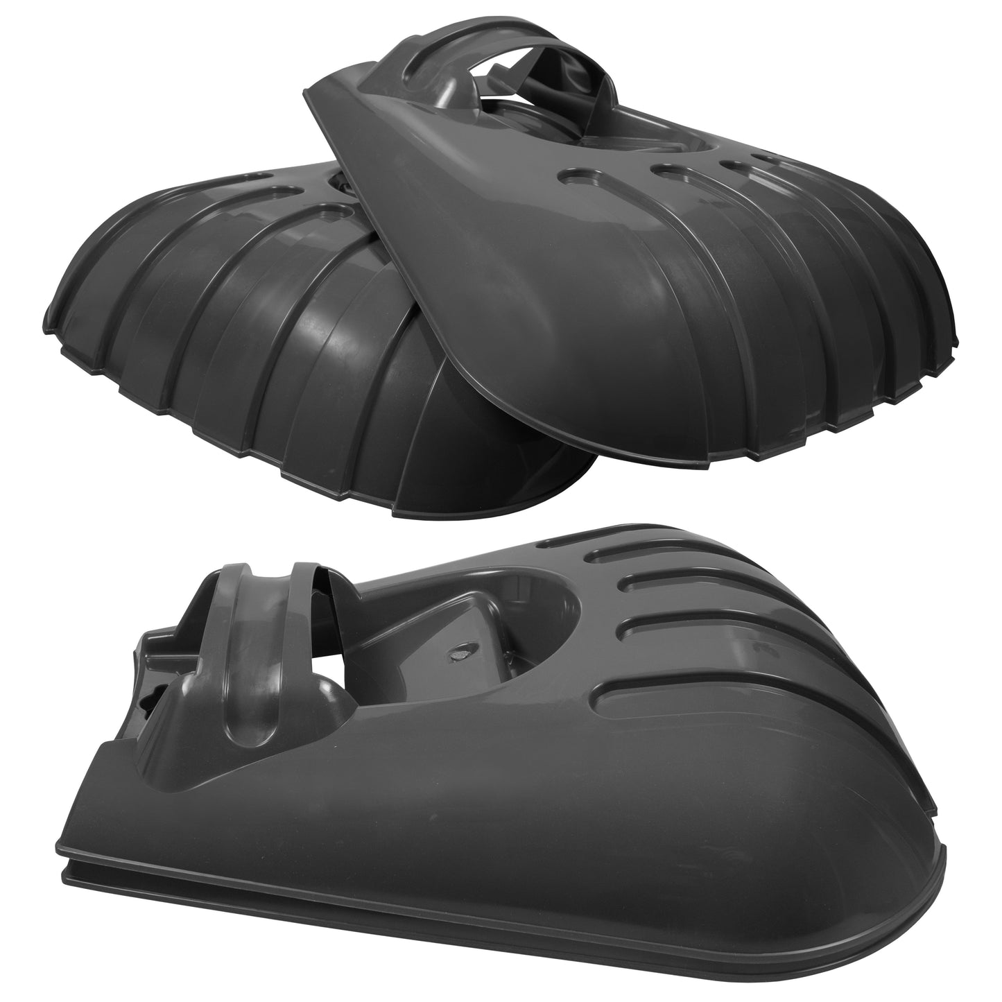 Dark Grey Large Leaf Grabber Scoops for Garden Cleaning