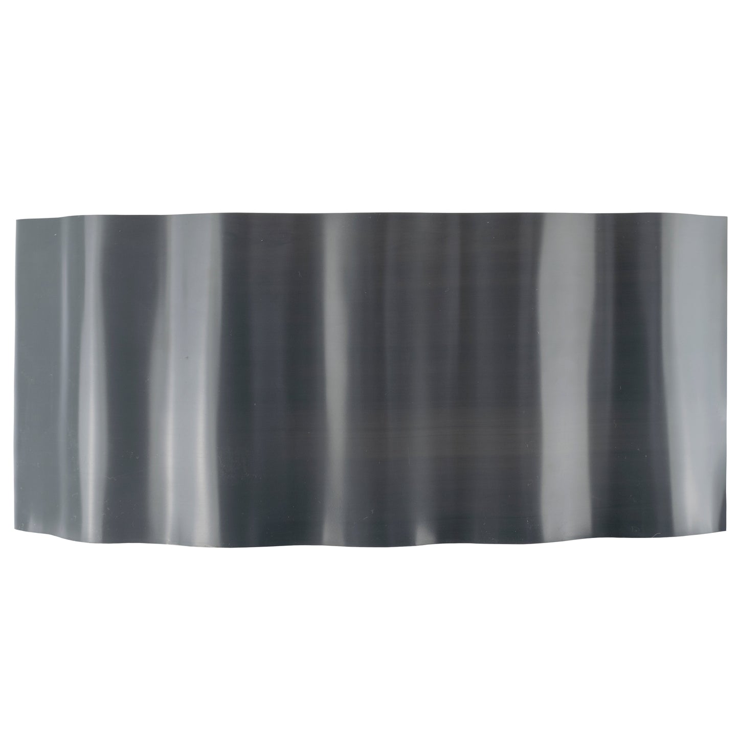 Grey Plastic Wave‑Pattern Lawn Edging Strip – 25cm × 9m