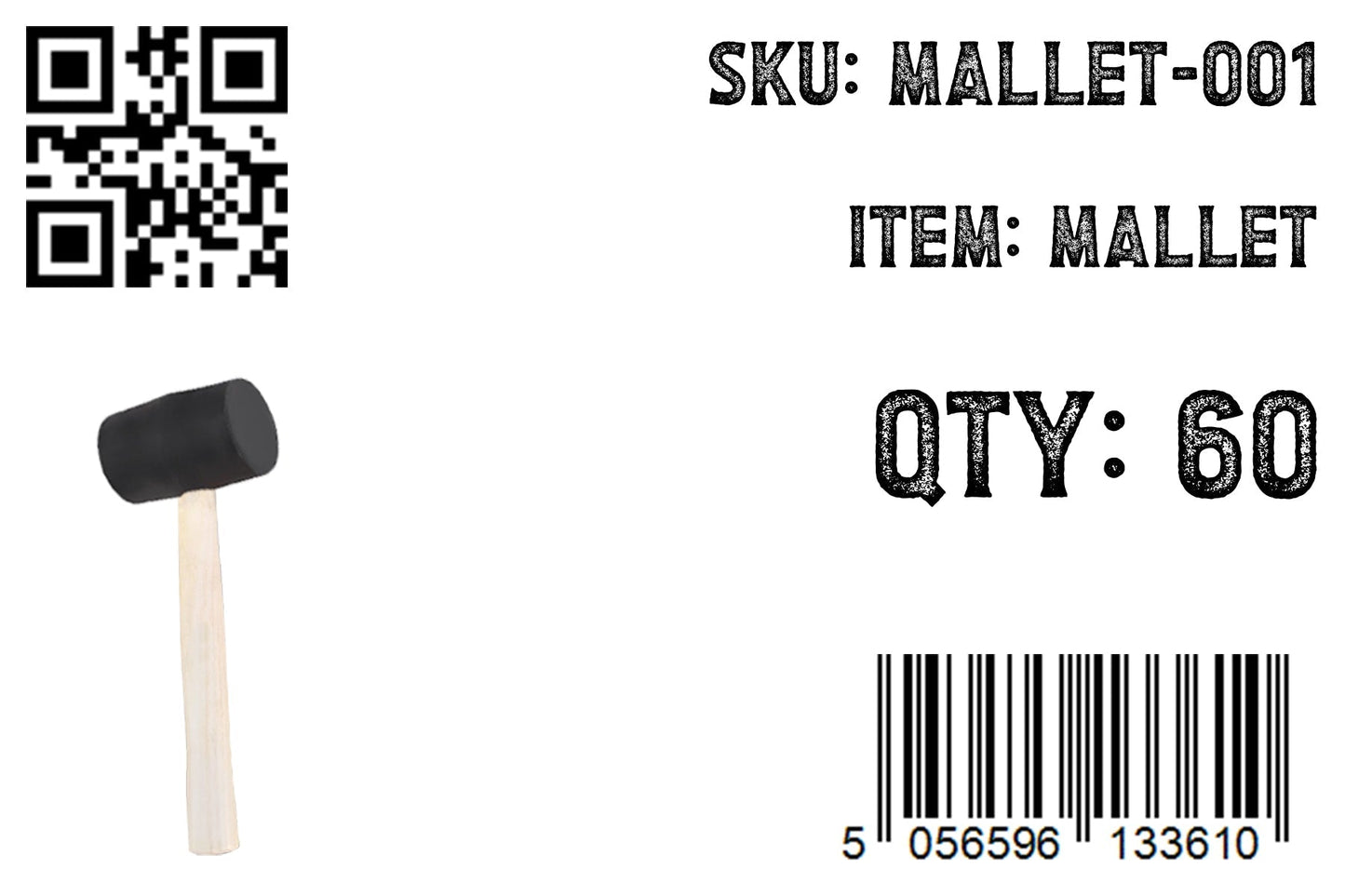 Heavy-Duty Rubber Mallet Tool