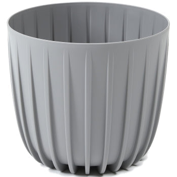 Mira Decorative Pot 180mm – Gray, No Drainage Hole