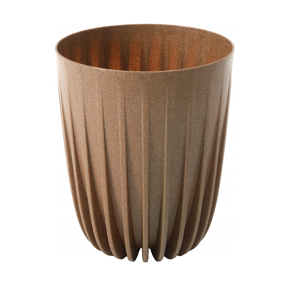 Mira Decorative Pot 190mm – Eco Wood, No Drainage Hole