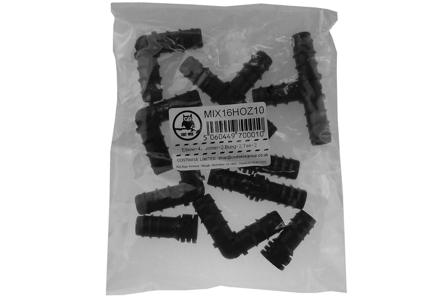 HOZ10 1/2” Barb Hose Connectors Mix