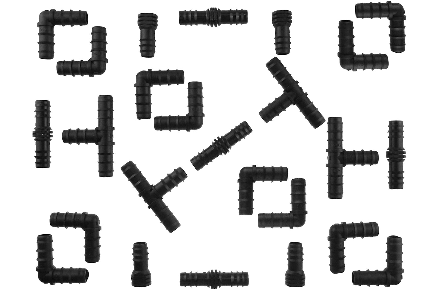 HOZ25 1/2” Barb Hose Connectors Mix