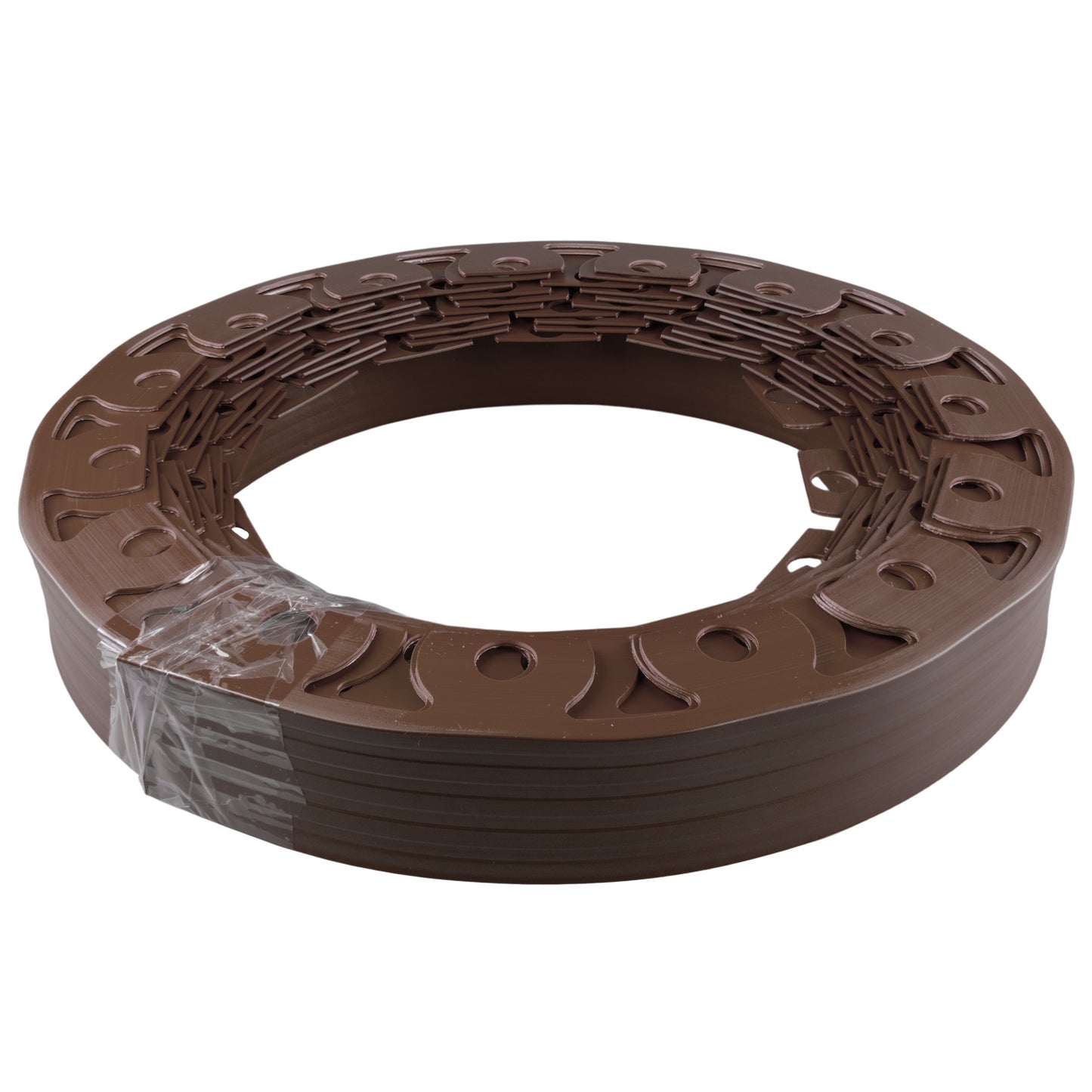 Easy Border Lawn Edging Set 40mm, Brown, 10 Metres with Pegs