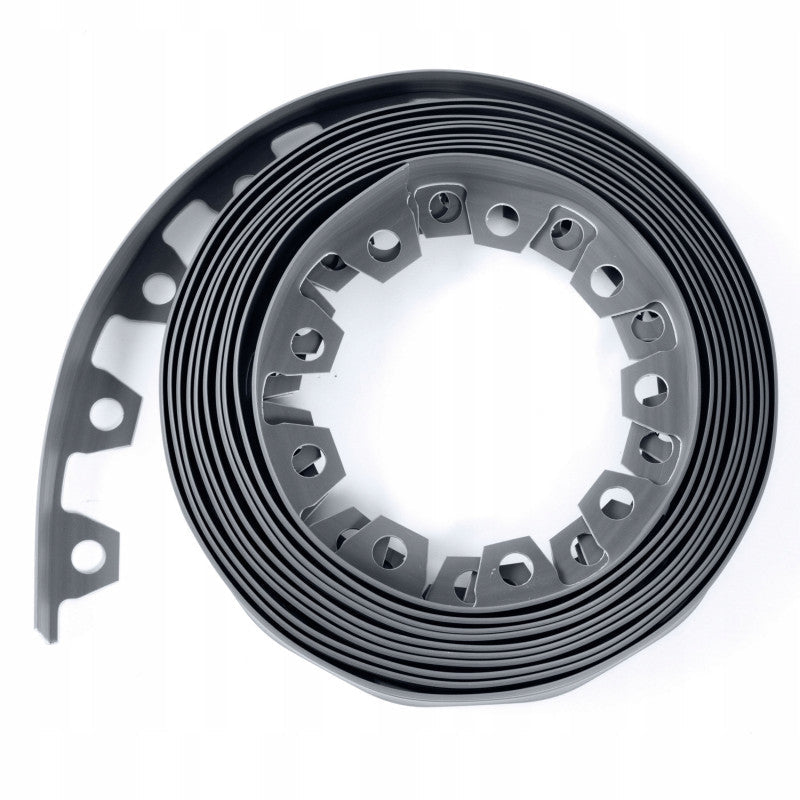 Easy-to-Install Lawn Border Kit, 40mm Grey, 10m Long with Fixing Pegs
