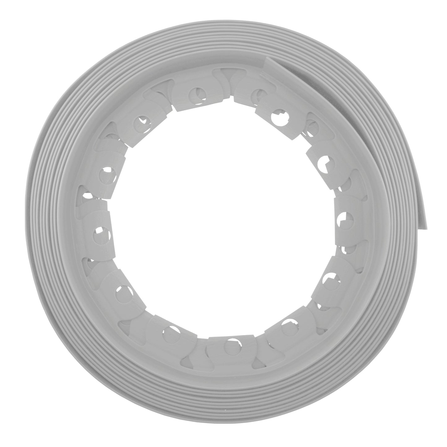 Light Grey Easy Border Lawn Edging Roll 40mm × 10m with Pegs