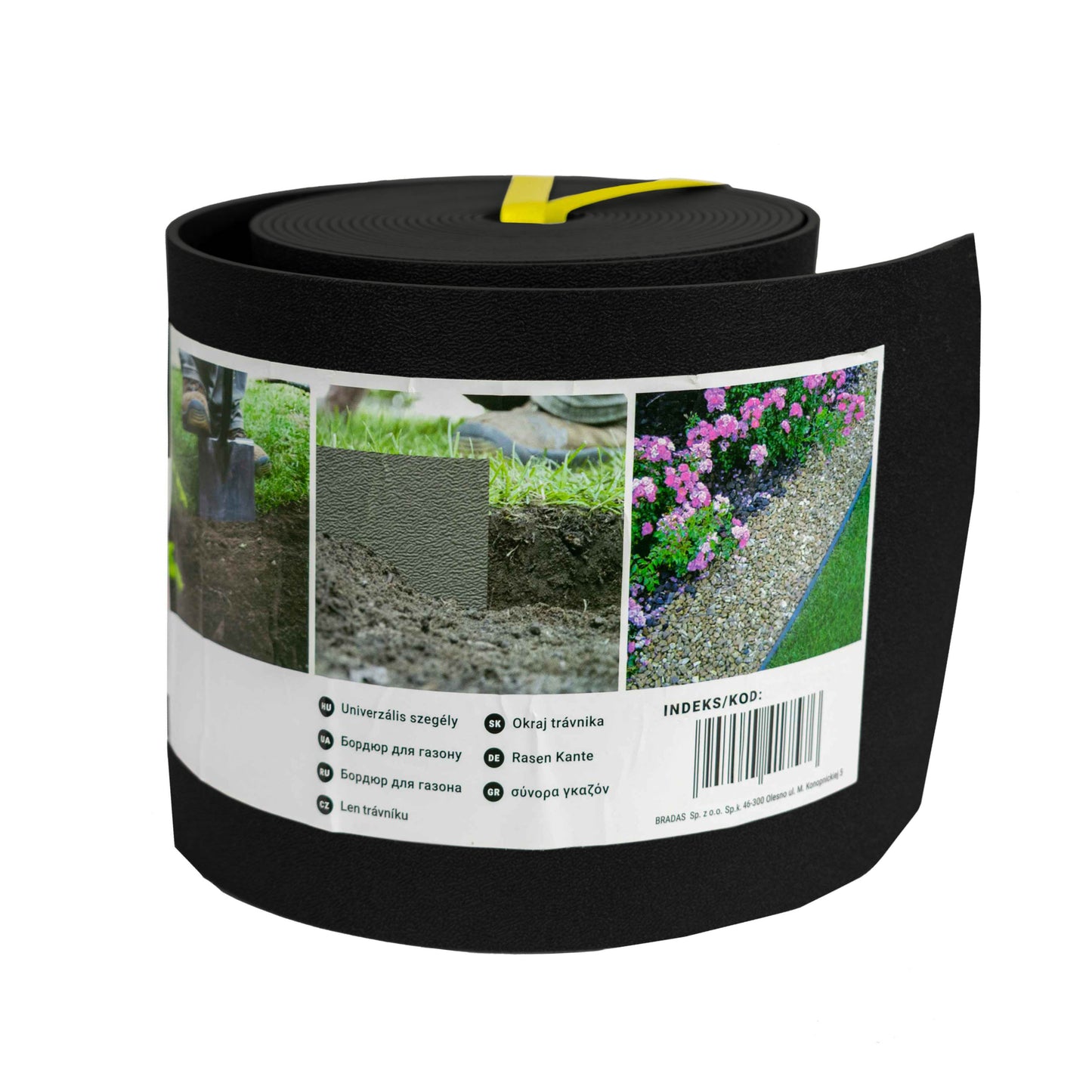 Heavy-Duty Black Garden Lawn Edging 6m x 15cm