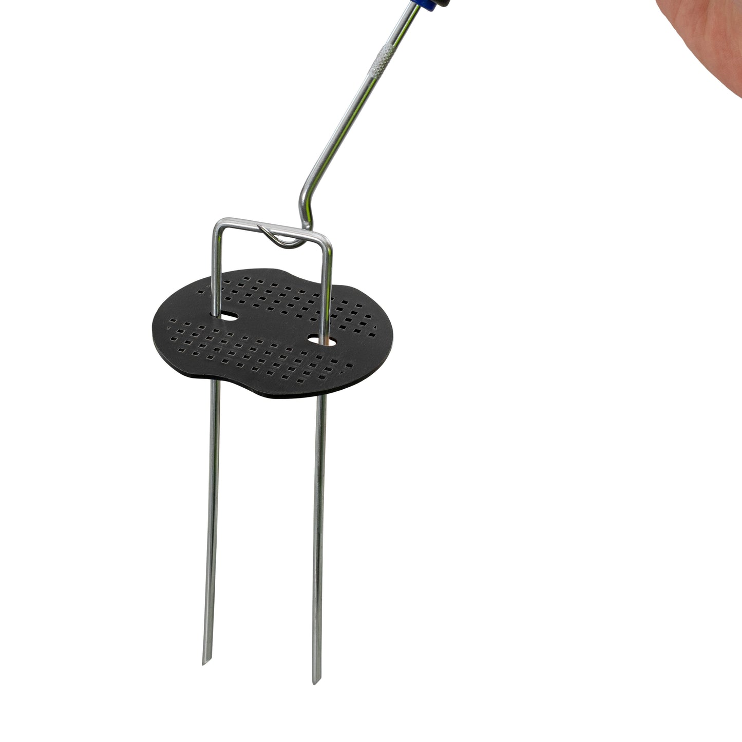 6”/150mm Red Pegs for Weed Control Membranes with Buffer Washers