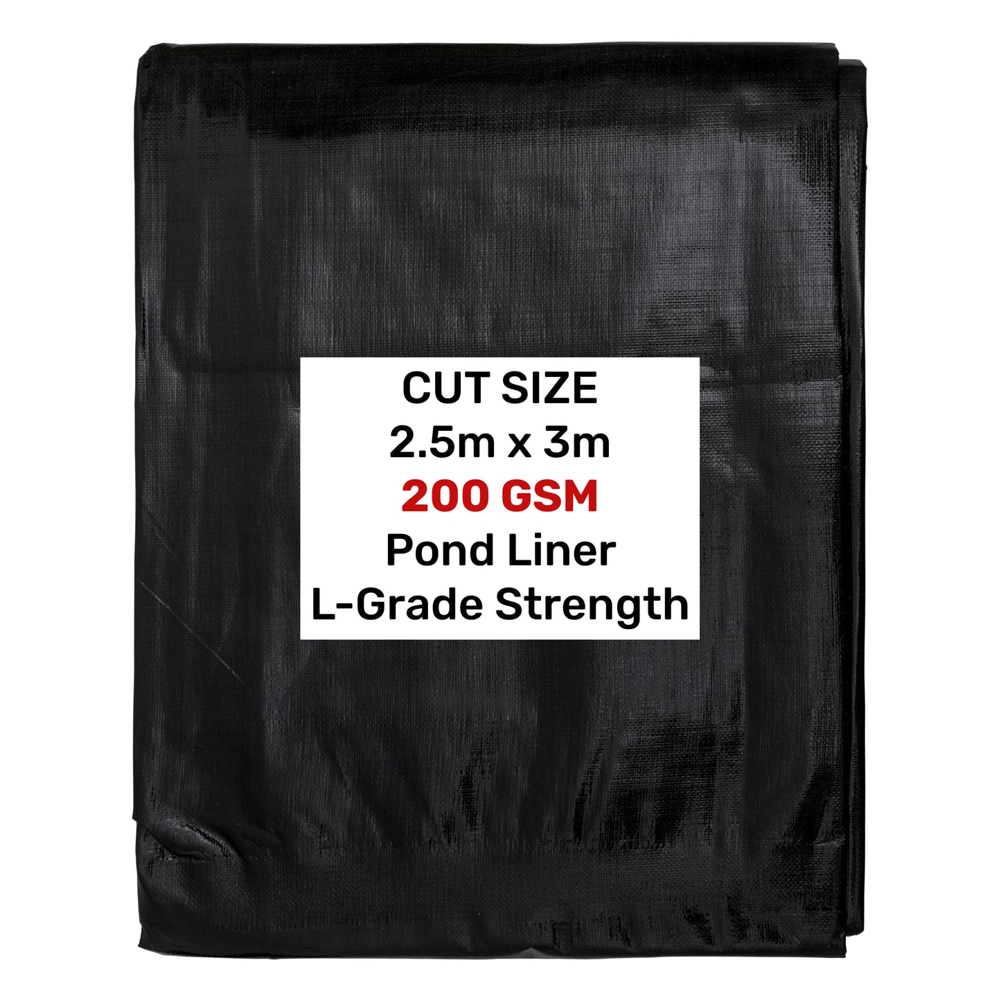 L‑Grade Flexible Garden Pond Liner – 2.5m × 3m