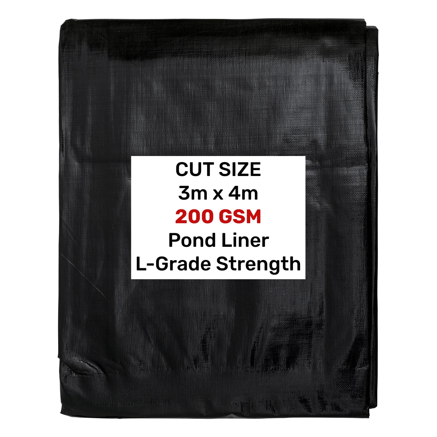 L‑Grade Flexible Garden Pond Liner – 3m × 4m