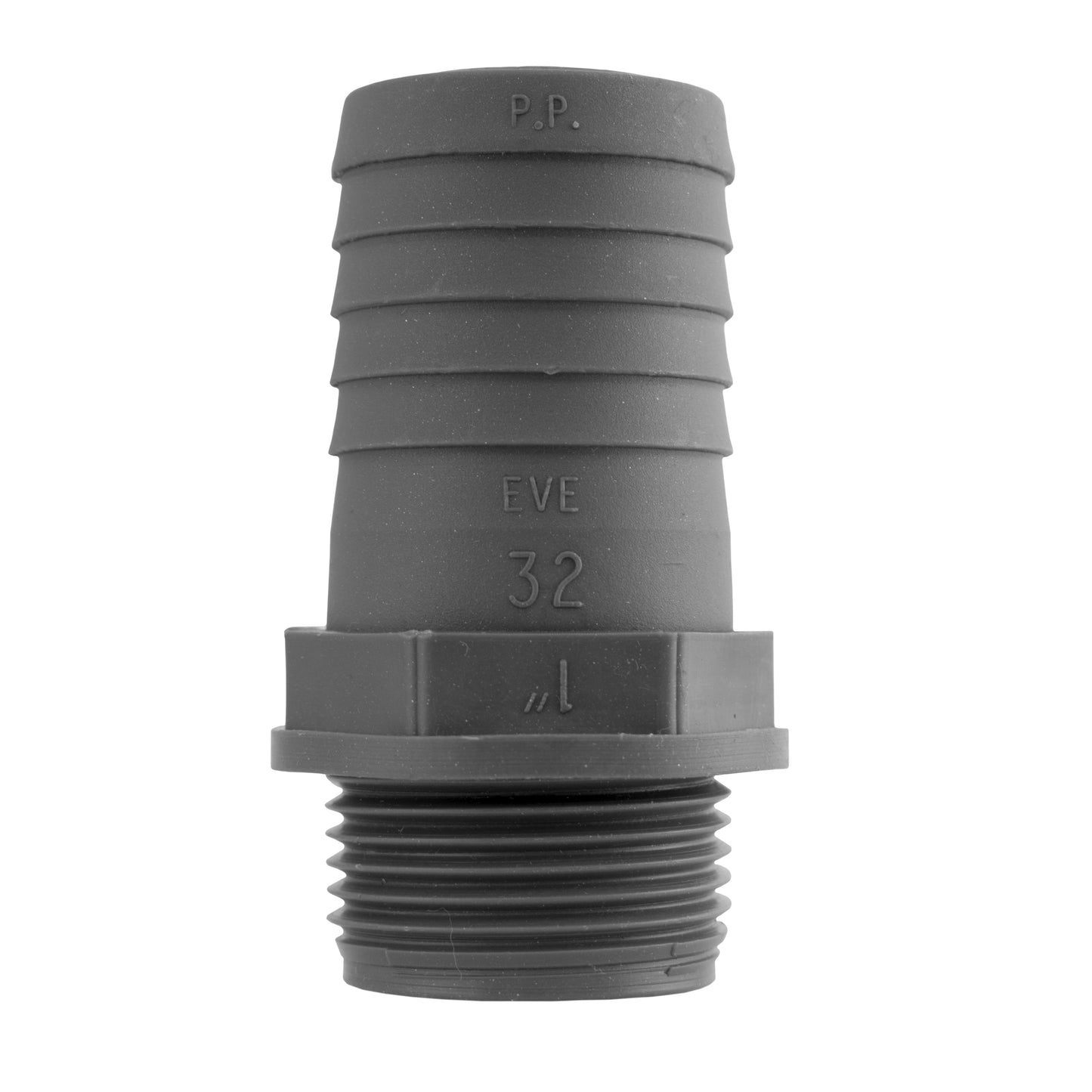 IBC 2” S60X6 Cap with 32mm Hose Barb Straight Connector