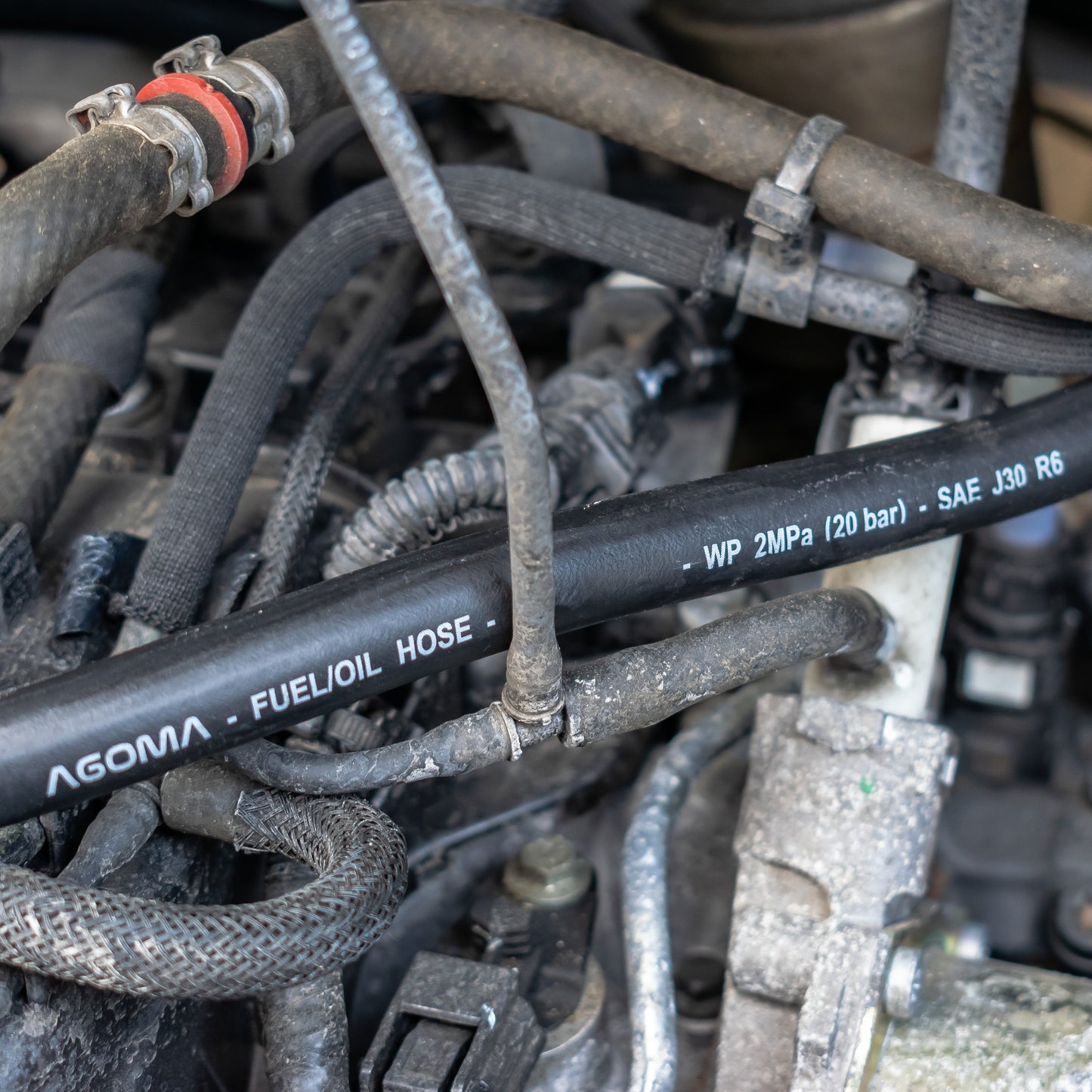 5 mm Braided Rubber Fuel & Oil Hose – SAE J30 R6 Compliant