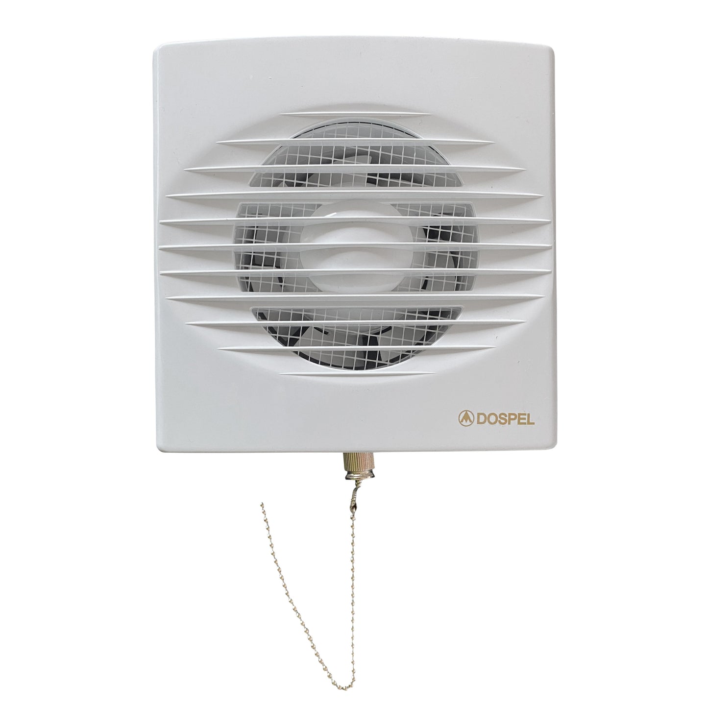 RICO Bathroom Extractor Fan Kit with Pull-Cord Switch and White External Wall Vent