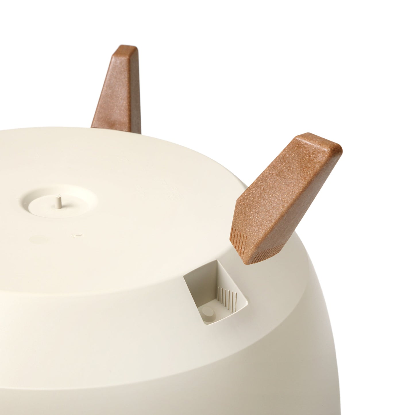 Roma 240mm White Bowl Plant Pot with Legs, Insert & Drain Hole with Plug
