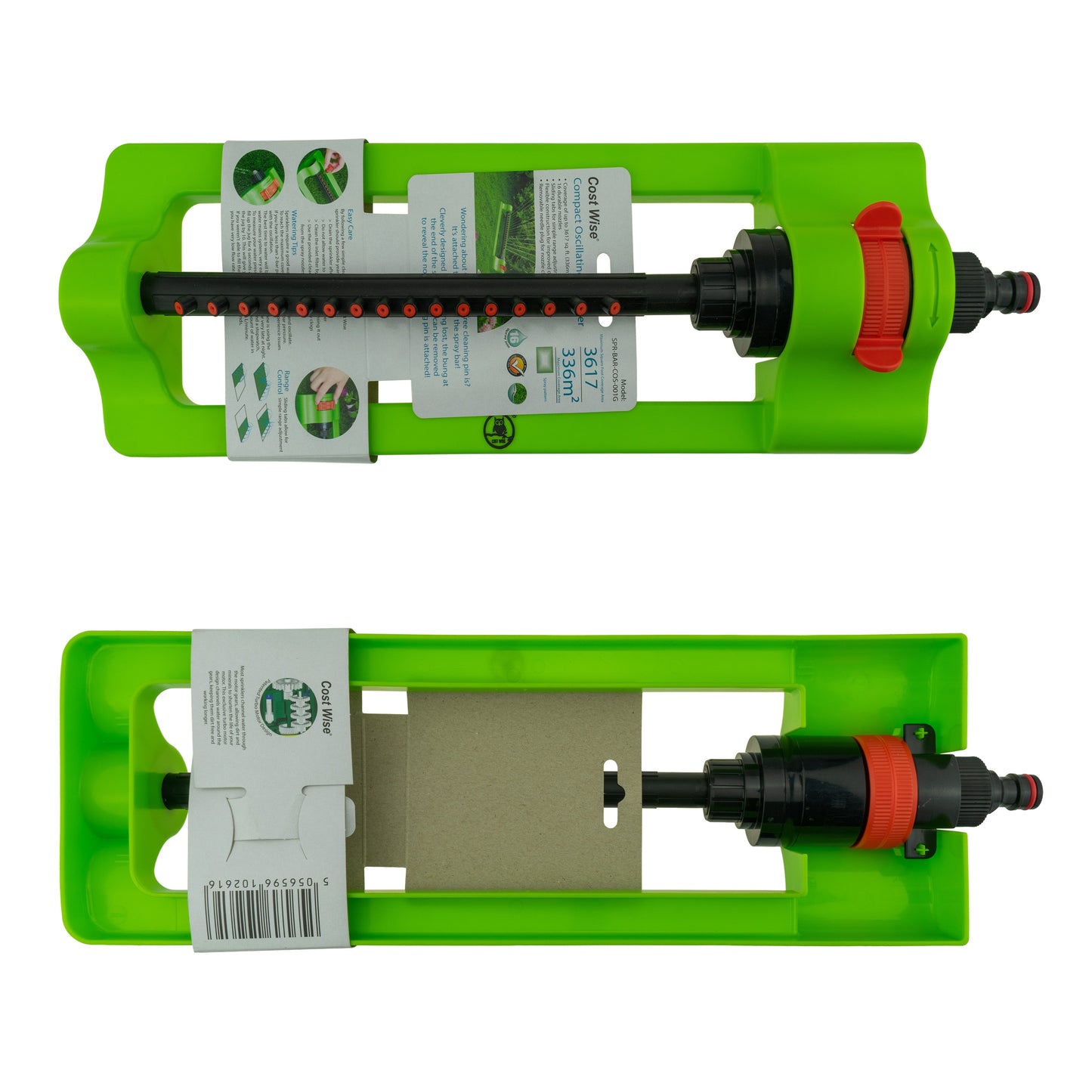 Cost Wise Oscillating Sprinkler, Green Finish