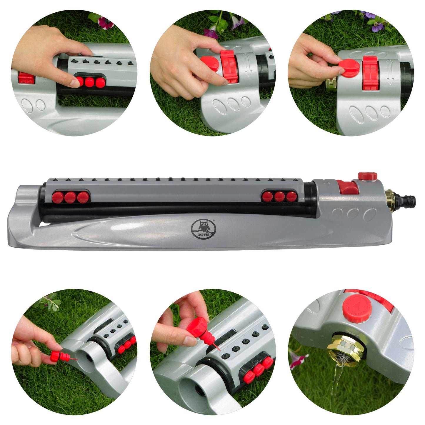 Metal Turbo Oscillating Lawn Sprinkler
