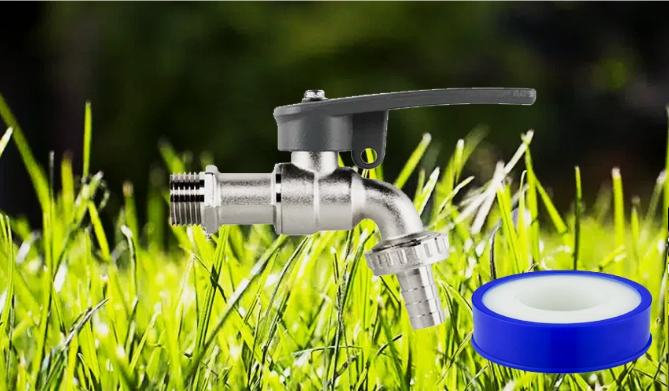 1/2" BSPM Brass Lever Tap with Lockable Hose Barb Fitting And PTFE Tape Included